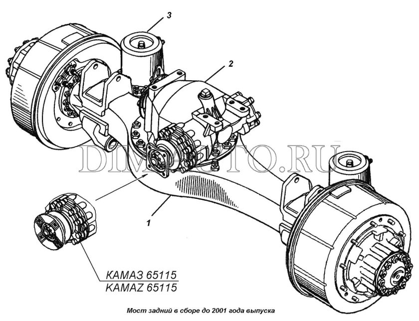 Задний мост КАМАЗ 5320