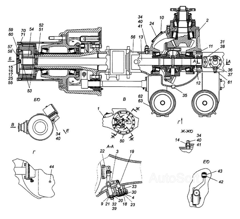 Задний мост КАМАЗ 6522