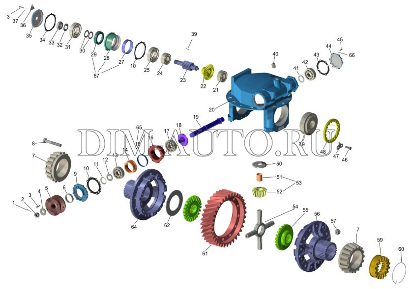 5320 Редуктор 5320 КАМАЗ