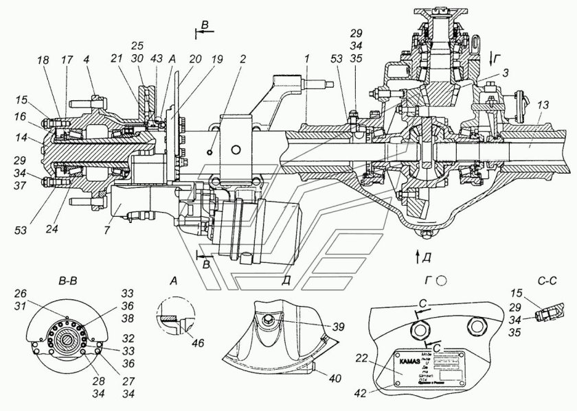 Сапун заднего моста КАМАЗ 4308