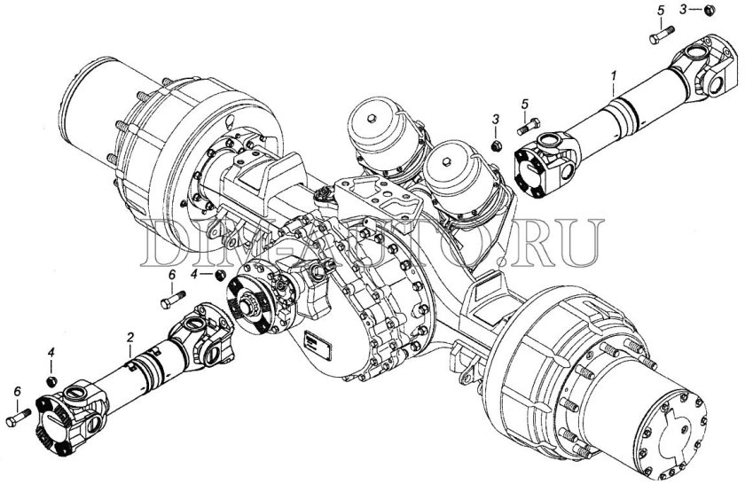 Задний мост КАМАЗ 65116