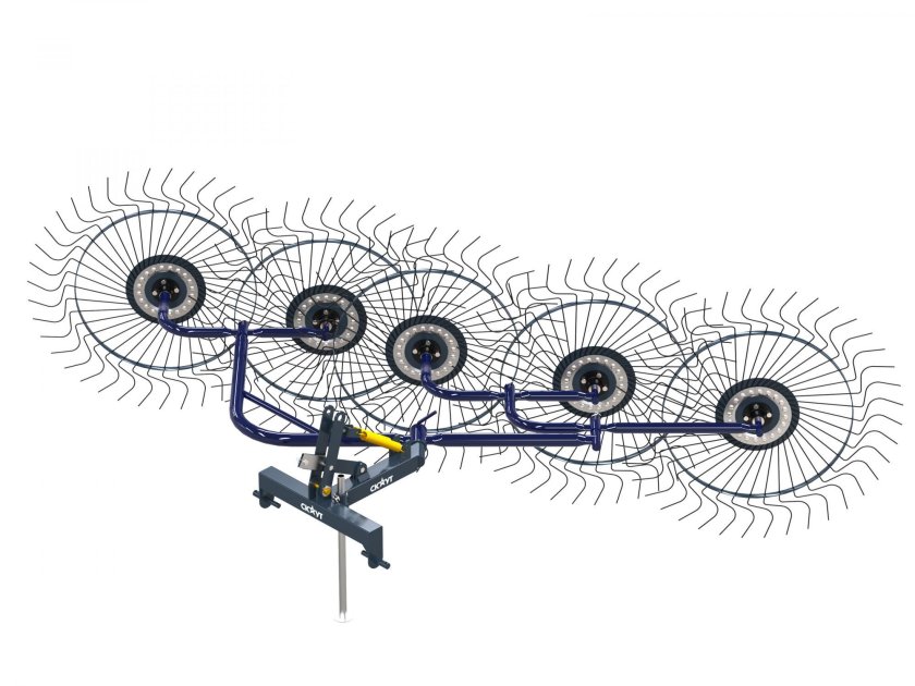 Грабли ворошилки кормилец 5 колес