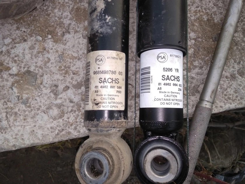 Задний амортизатор Пежо партнер b9 размер