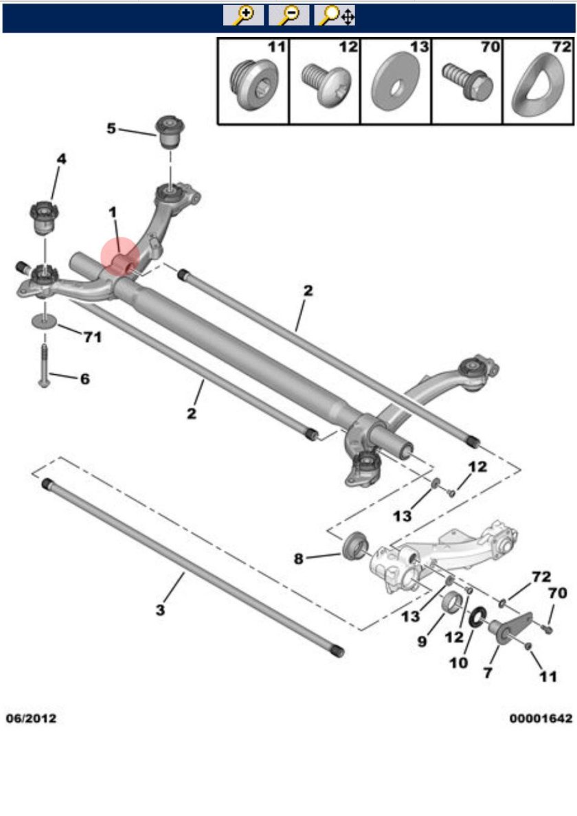 Рычаг торсиона Пежо 206