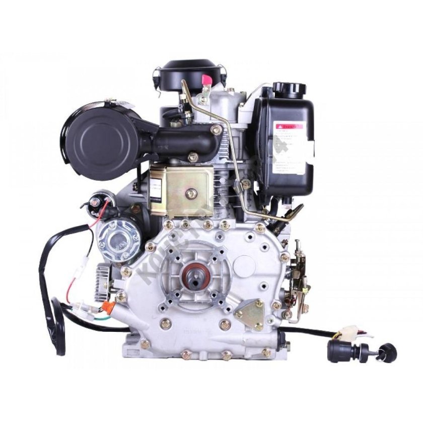 Дизельный двигатель тата 186fe (под шпонку 25 мм с электростартером)