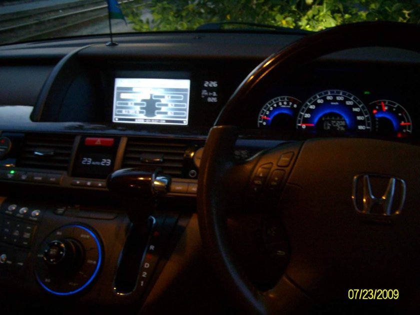 Honda Elysion подсветка салона