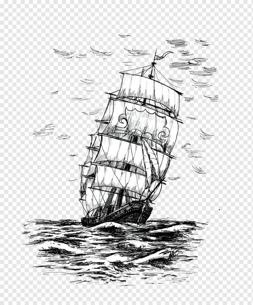 Корабль рисунок