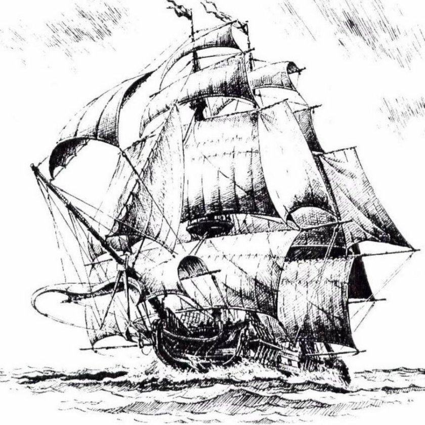 Фрегат Выжигание петр1