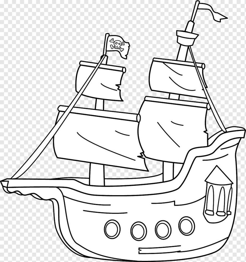 Корабль раскраска для детей