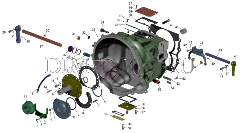 Каталог КПП 154 КАМАЗ С делителем