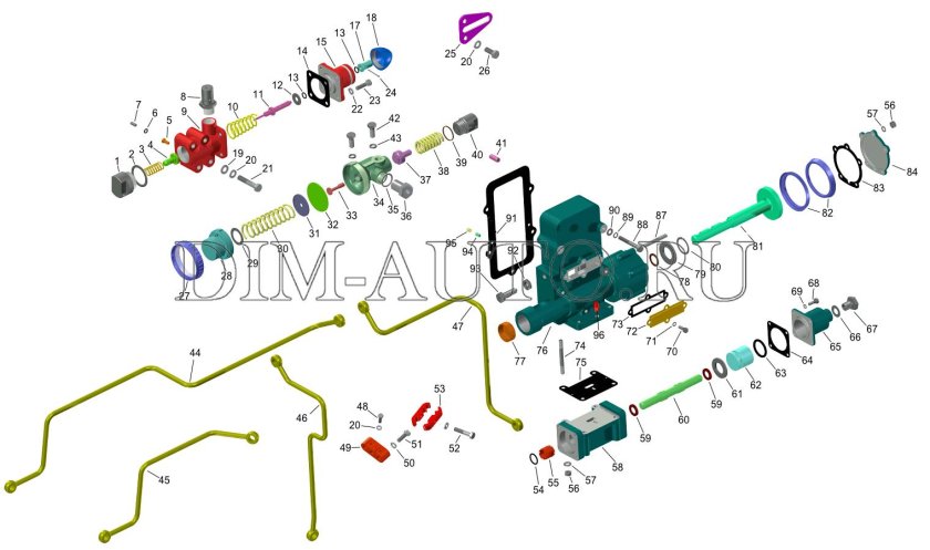 Клапан механизма переключения делителя КАМАЗ 65115 КПП 154