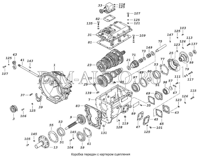 Муфта сцепления КАМАЗ 65115 КПП 154