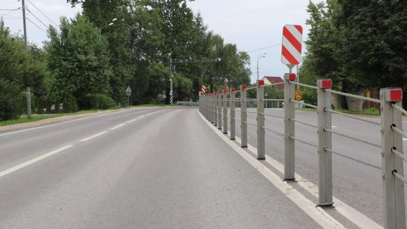 Тросовое ограждение Каширское шоссе сентябрь 2022