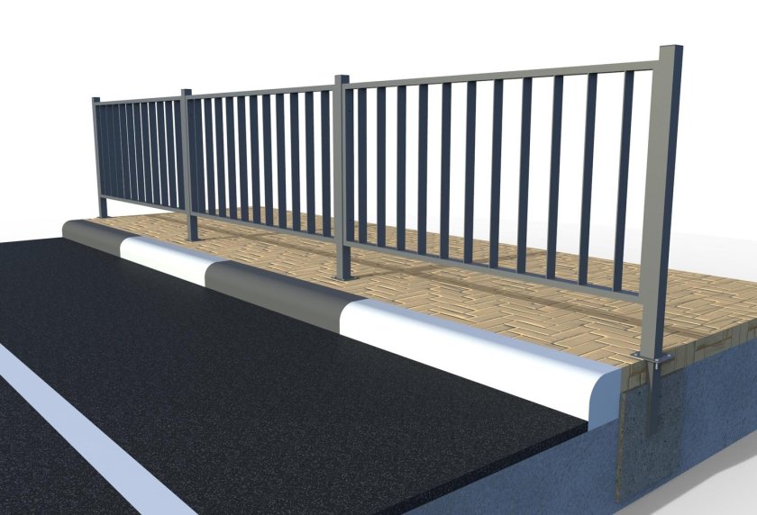 Пешеходное перильное ограждение по14