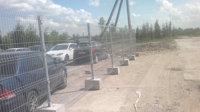 Забор временного ограждения