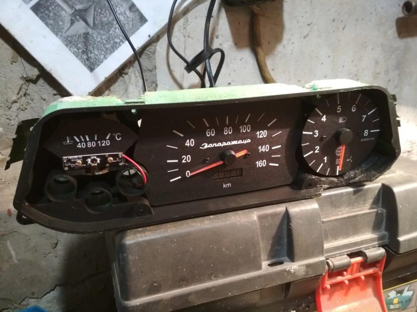 Комбинация приборов ЗАЗ 968 обозначения