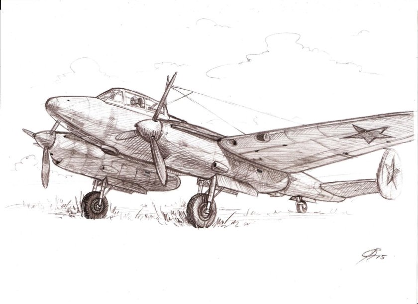 Раскраска ил 2 Штурмовик