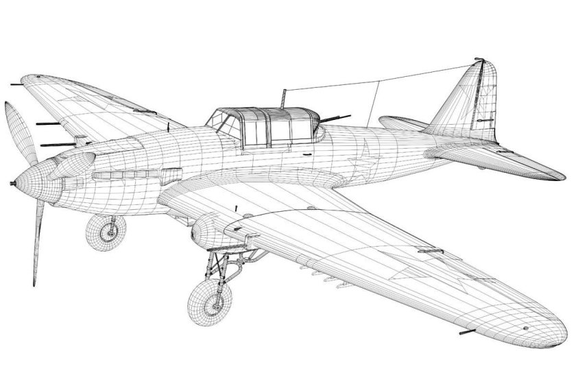 Ил 2 раскраска самолёта