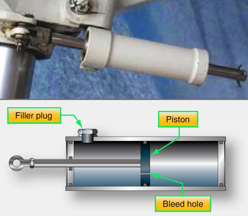Демпфер шимми на шасси