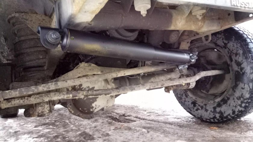 Демпфер рулевых тяг УАЗ Хантер