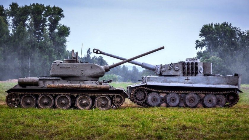Танки второй мировой: т-34 против тигра