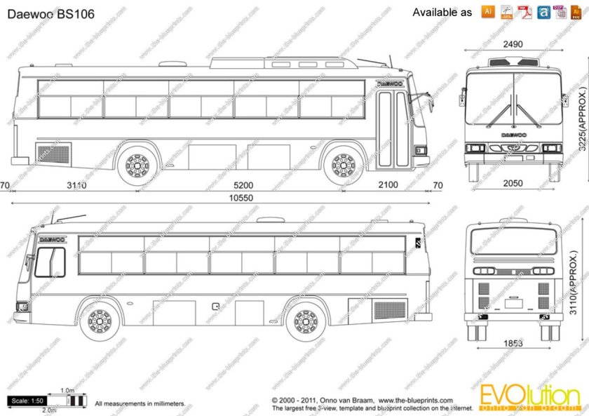 Daewoo bs106 чертеж