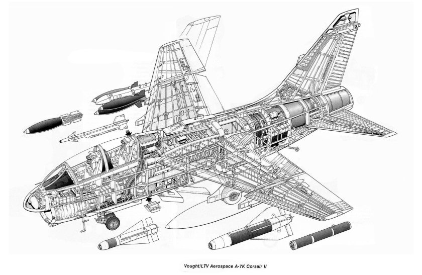 A7e Corsair чертеж