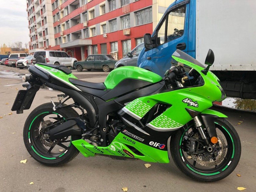 Кавасаки ниндзя зеленый