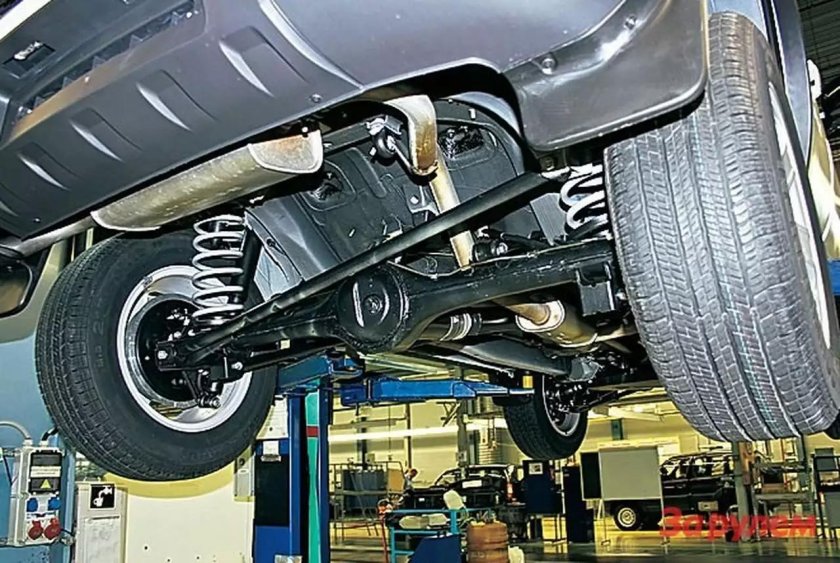 Niva Chevrolet подвеска снизу