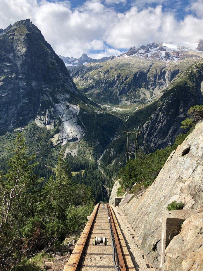 Gelmerbahn Швейцария