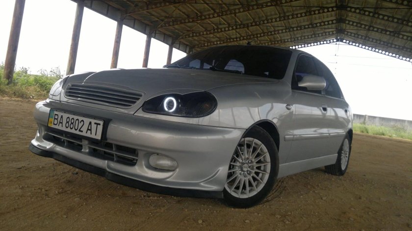 Daewoo lanos серебристый