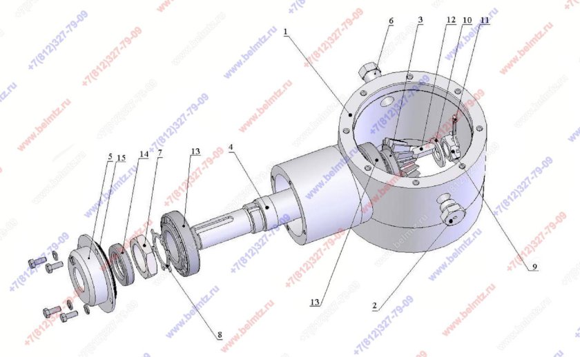 Редуктор для щетки коммунальной МТЗ 82