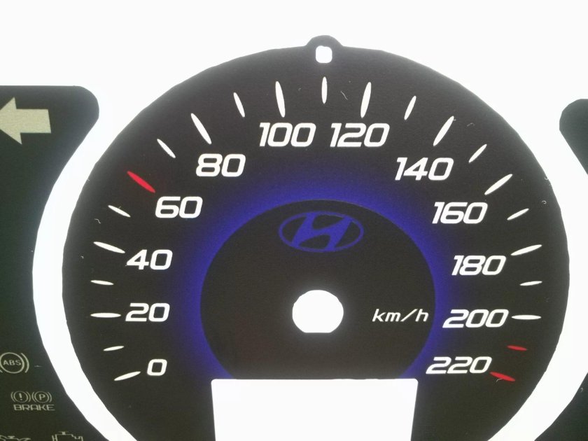 Шкалы приборов Хендай акцент