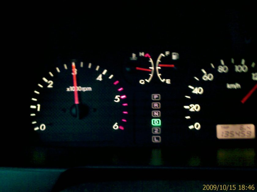 Показания тахометра при скорости 100 км на Ларгусе