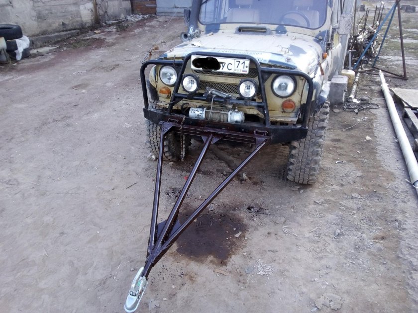 Жесткая сцепка для УАЗ 469