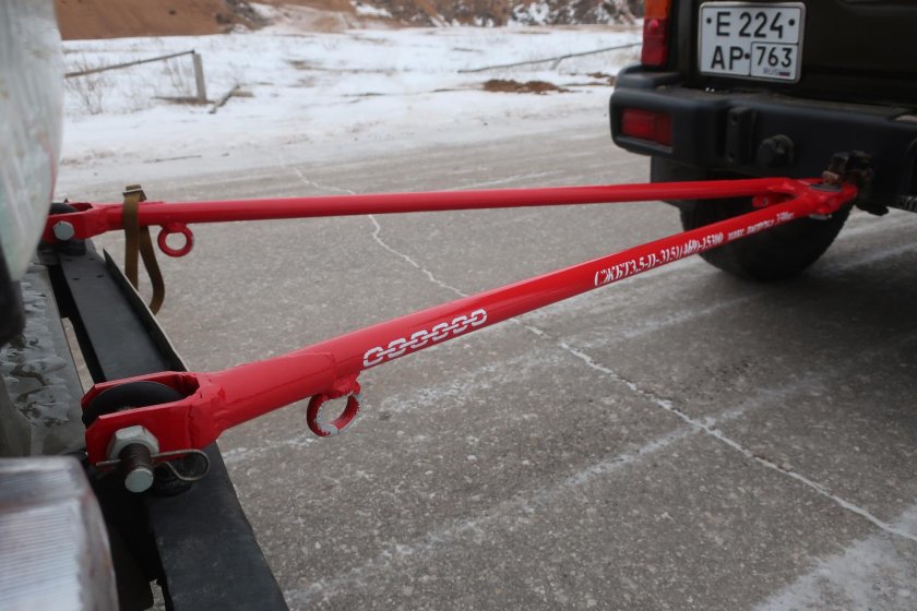 Жесткая сцепка для УАЗ 469