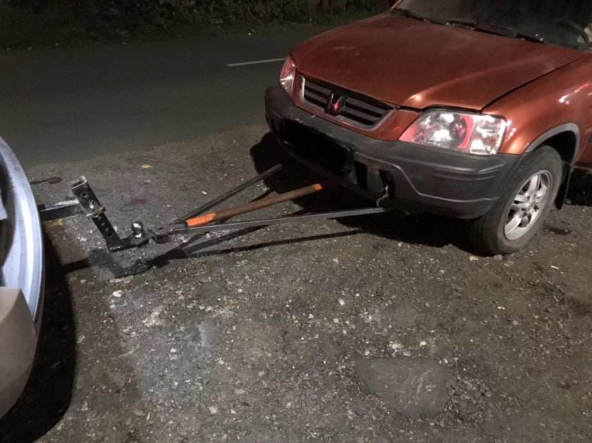 Перегон трёх машин АН жесткой сцепке