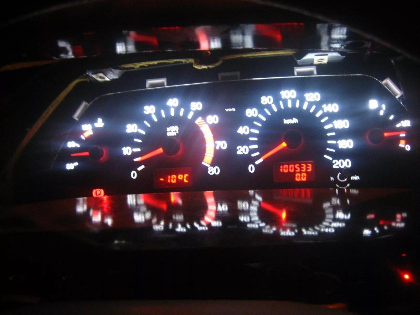Пересвет панели приборов ВАЗ 2114