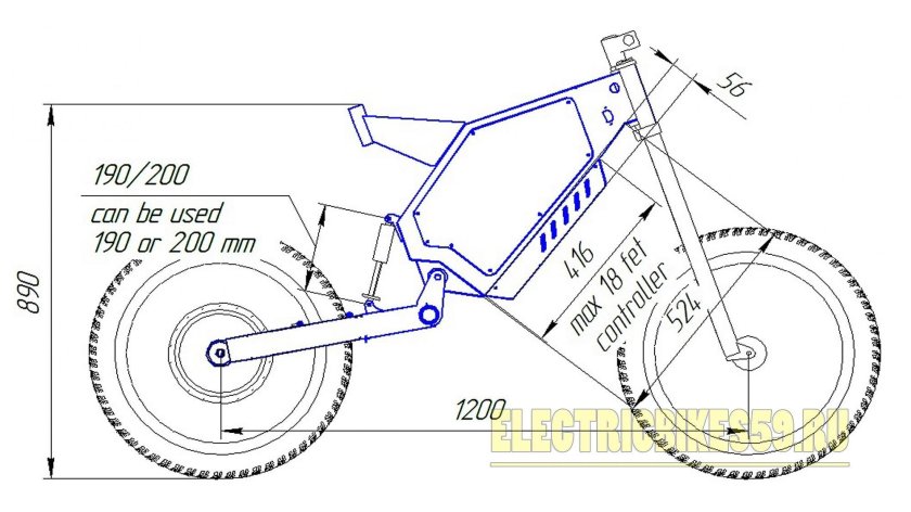 Чертеж рамы питбайка 125