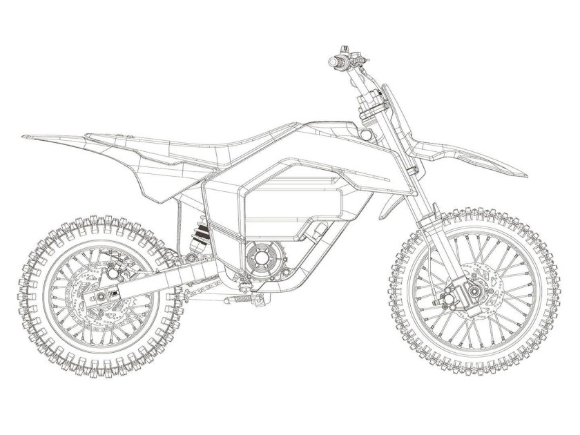 Электро кроссовый мотоцикл