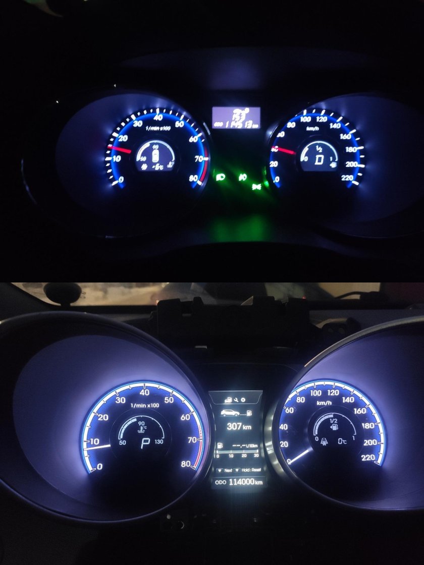 Hyundai ix55 приборная панель