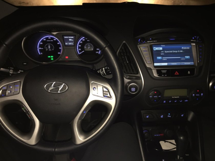Hyundai ix35 салон ночью