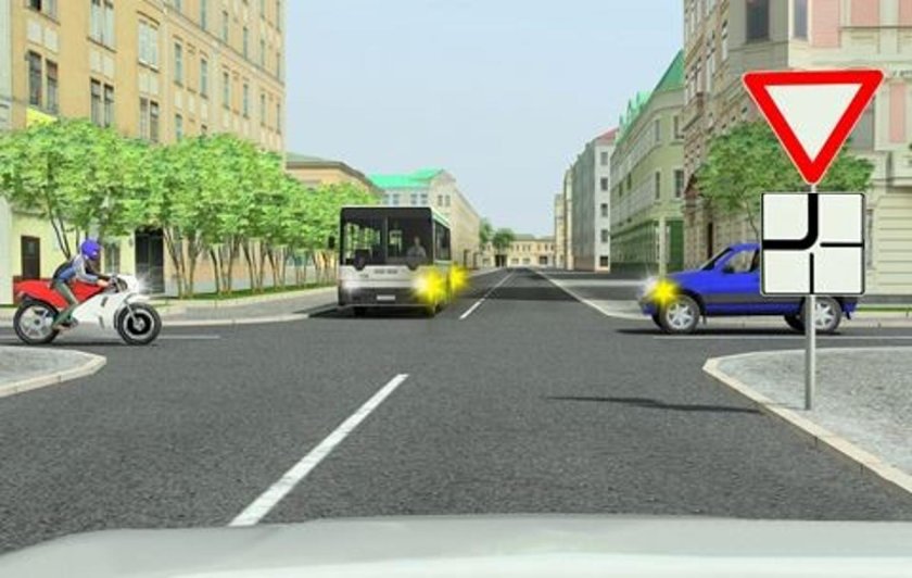 Знак уступите дорогу