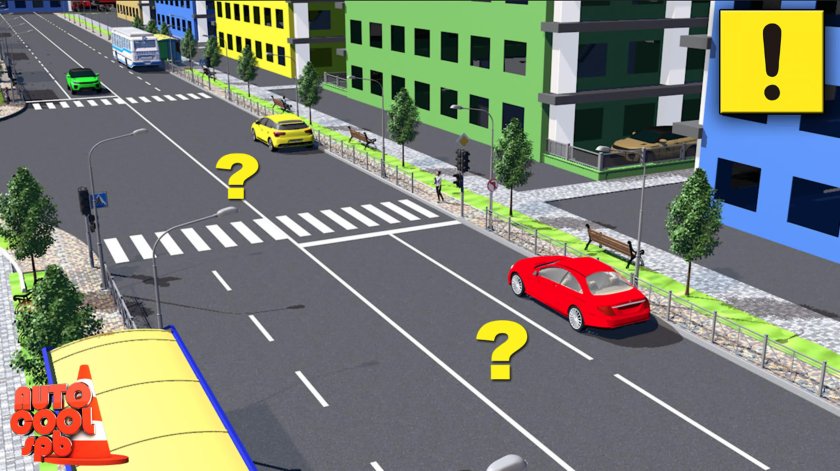 ПДД перекресток парковка т образный