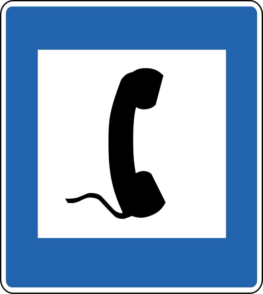 Дорожные знаки телефон экстренной связи