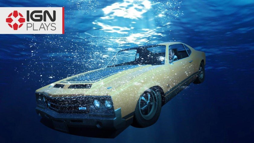 Машина под водой