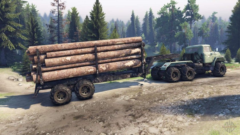 ЗИЛ-137 Trailer log для Spin Tires