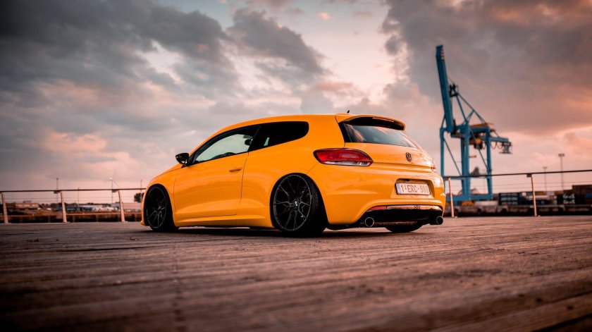 Volkswagen Scirocco оранжевый