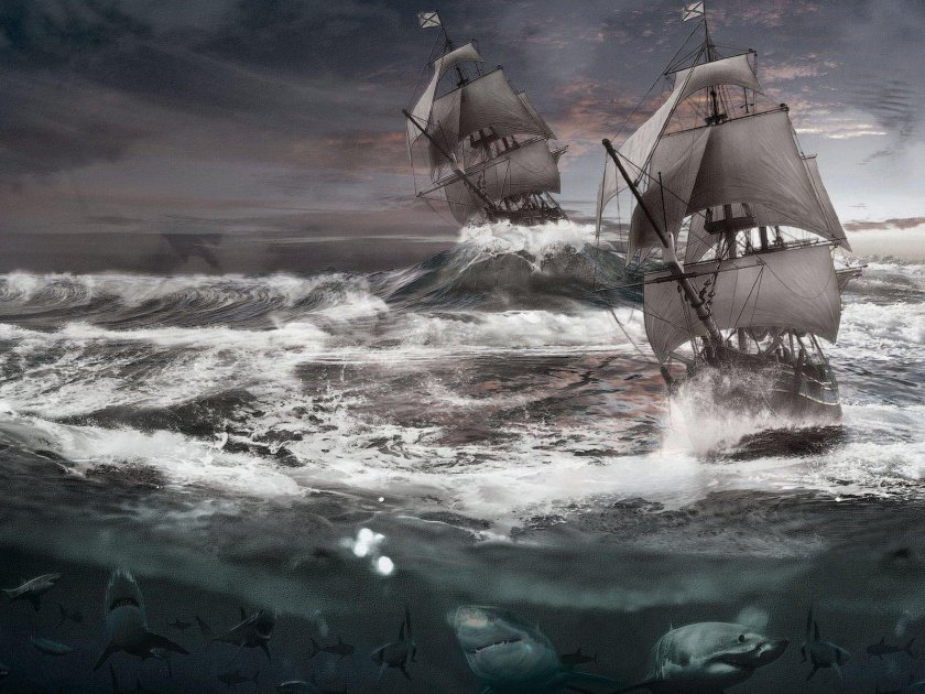 Бриг Меркурий Айвазовский