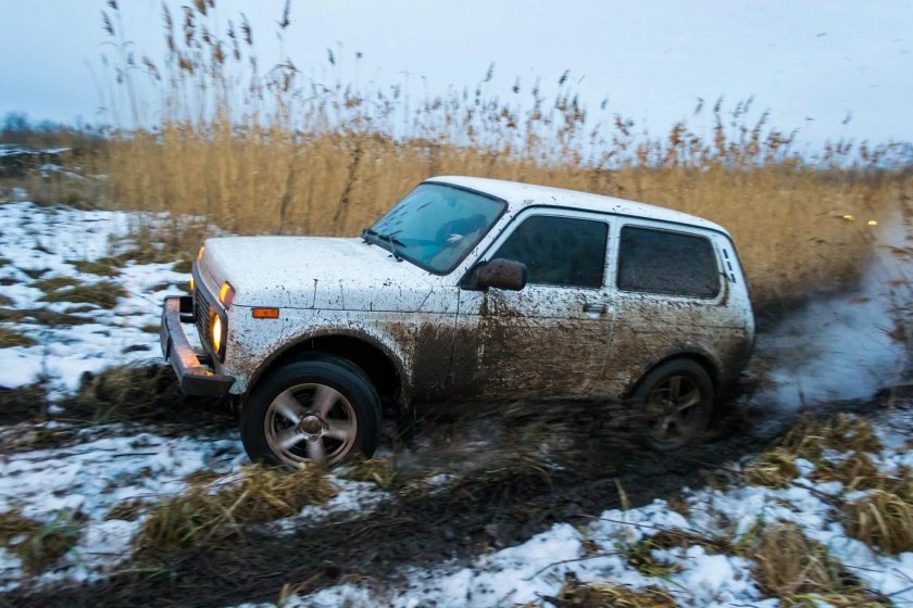 ВАЗ 2121 по грязи